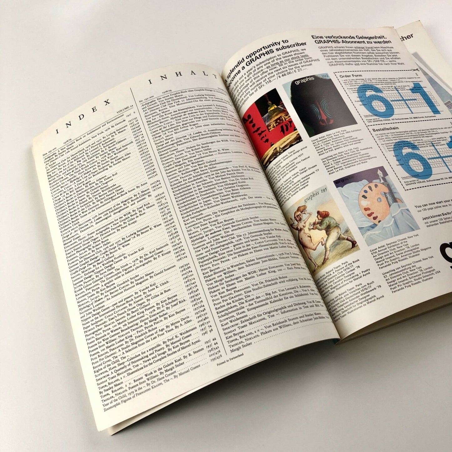 Graphis journal No 200 Vol 34, 1978/79 | Walter Herdeg | The Graphis Press