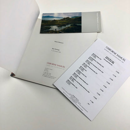 Robert Maclaurin New Paintings 2008 Osborne Samuel catalogue & private view invitation and price list