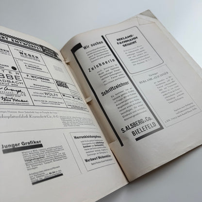 Gebrauchsgraphik International Advertising Art May 1929 Vol 6 no. 5 edited by Professor HK Frenzel