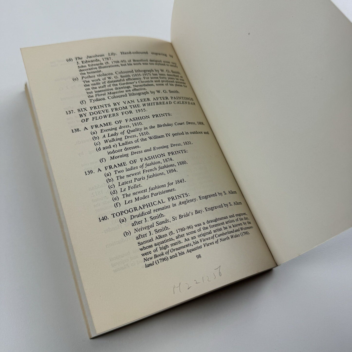 Catalogue of the collection at the Printer’s Devil Whitbread and Co London 1956