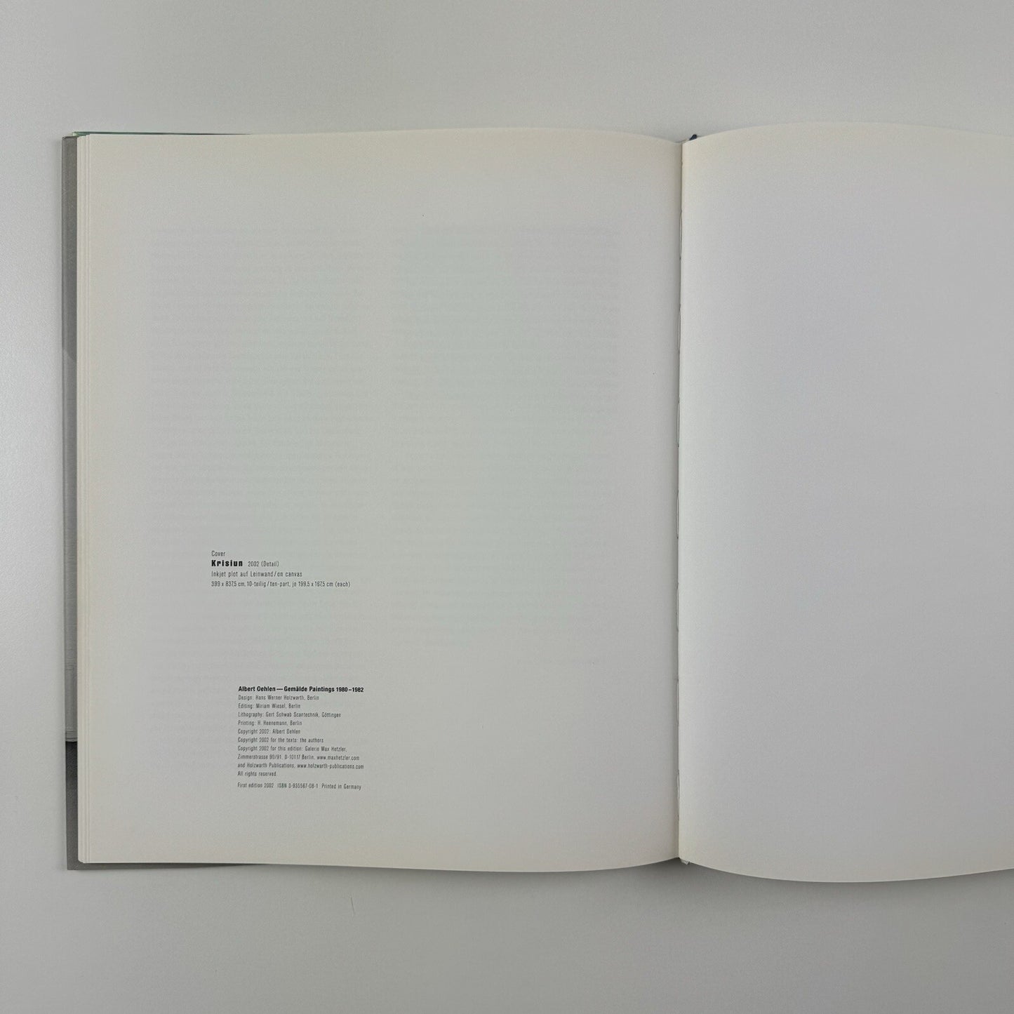 Albert Oehlen: Gemalde Paintings 1980-1982 | Galerie Max Heltzler Berlin 2002 | Text by Stephan Schmid-Wulffen, Martin Prinzhorn