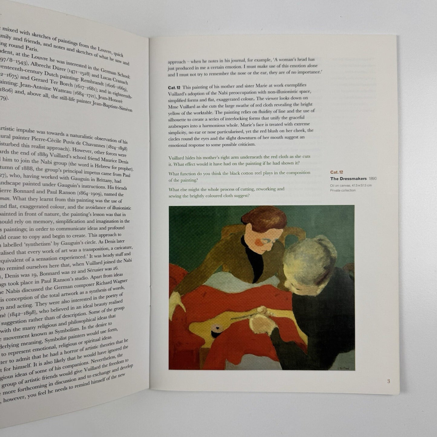 Gallery guide for Vuillard – From Post-Impressionist to Modern Master | Royal Academy, 2004