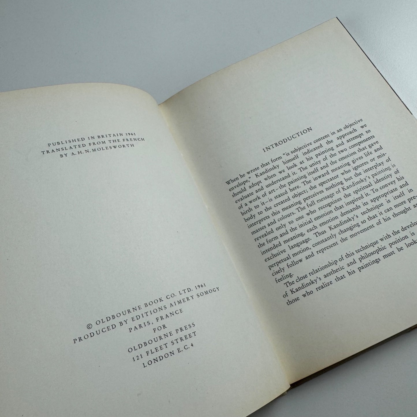 Kandinsky by Marcel Brion | Oldbourne Press, London, 1961