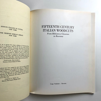 Fifteenth Century Italian Woodcuts exhibition catalogue | Longo Publishers, 1989