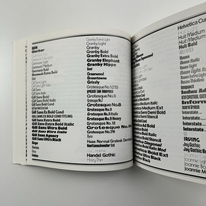 Headline Typefaces – Equation Graphics Ltd London | Type specimen booklet, undated