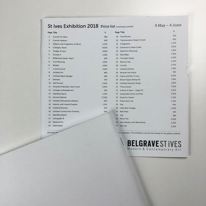 St Ives Exhibition | Belgrave Gallery St Ives | Sven Berlin etc, 2018