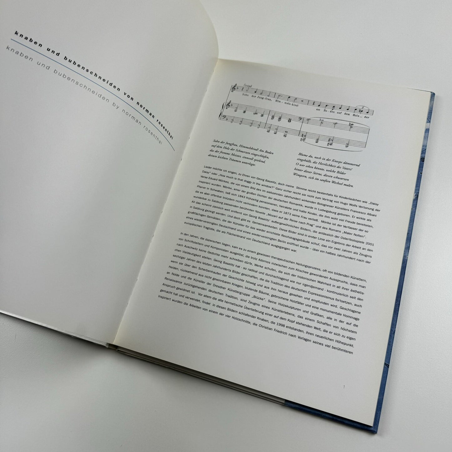 Georg Baselitz | Galerie Thaddaeus Ropac Salzburg exhibition catalogue, 2001