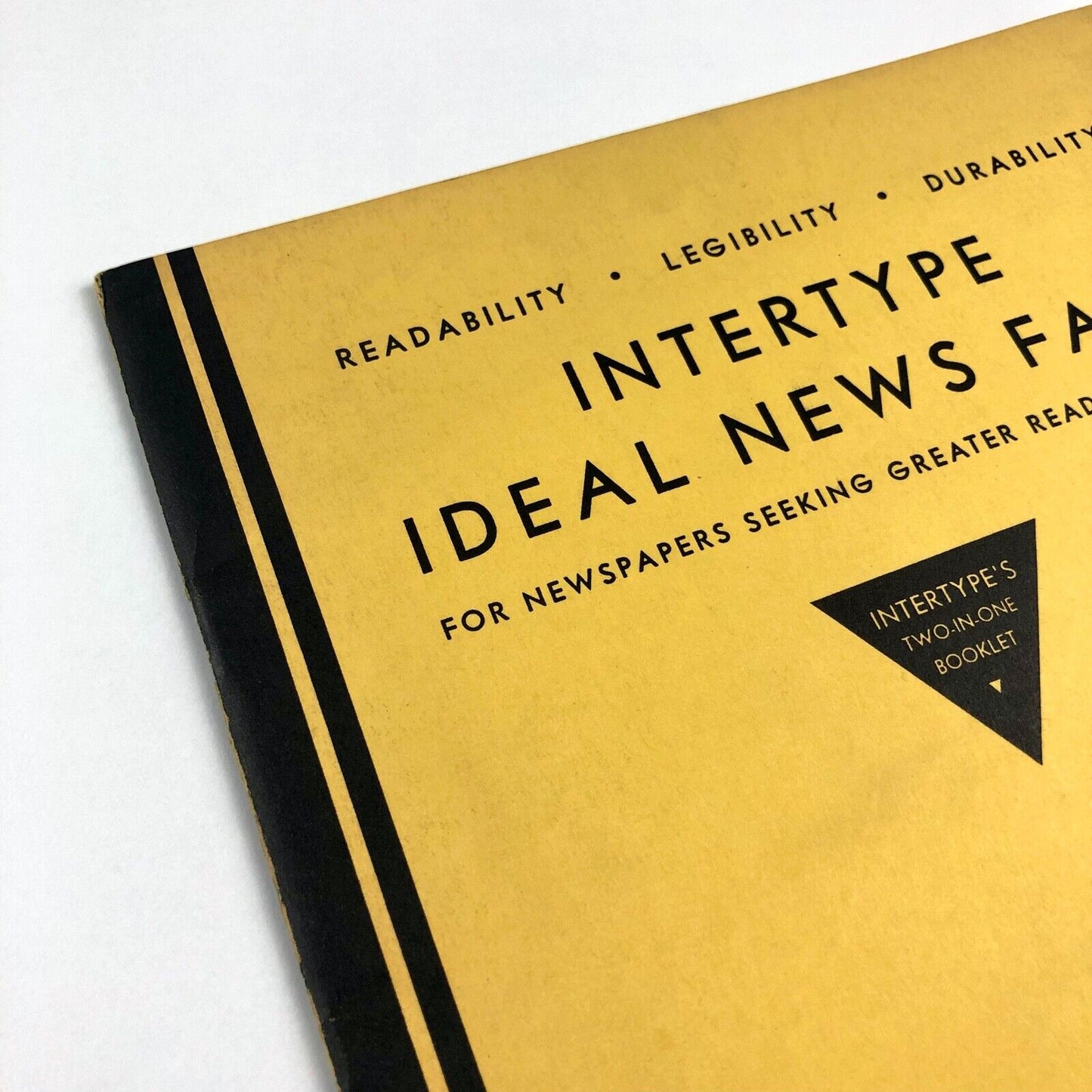 Intertype Corporation: Ideal News Face | Type specimen brochure, 1930s?