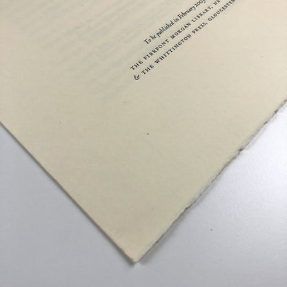 Prospectus for Mattioli's Herbal by John Bidwell | Whittington Press 2003