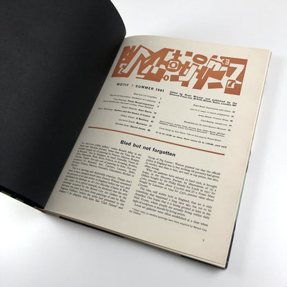 Motif 7 Journal Summer 1961 | Edited by Ruari McLean | The Shenval press
