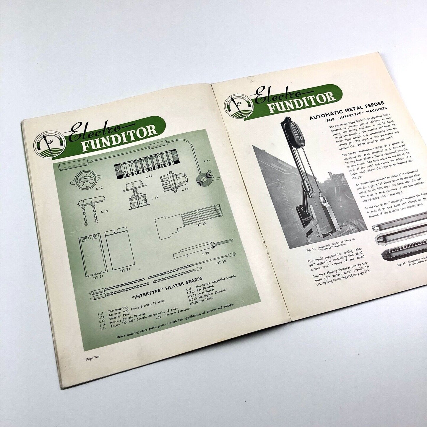 Electro-Funditor for Intertype Composing Machines | Trade booklet undated 1930s?