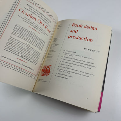 Book Design and Production – Vol 2 No 1 1959 | Printing News Ltd | Editor James Moran