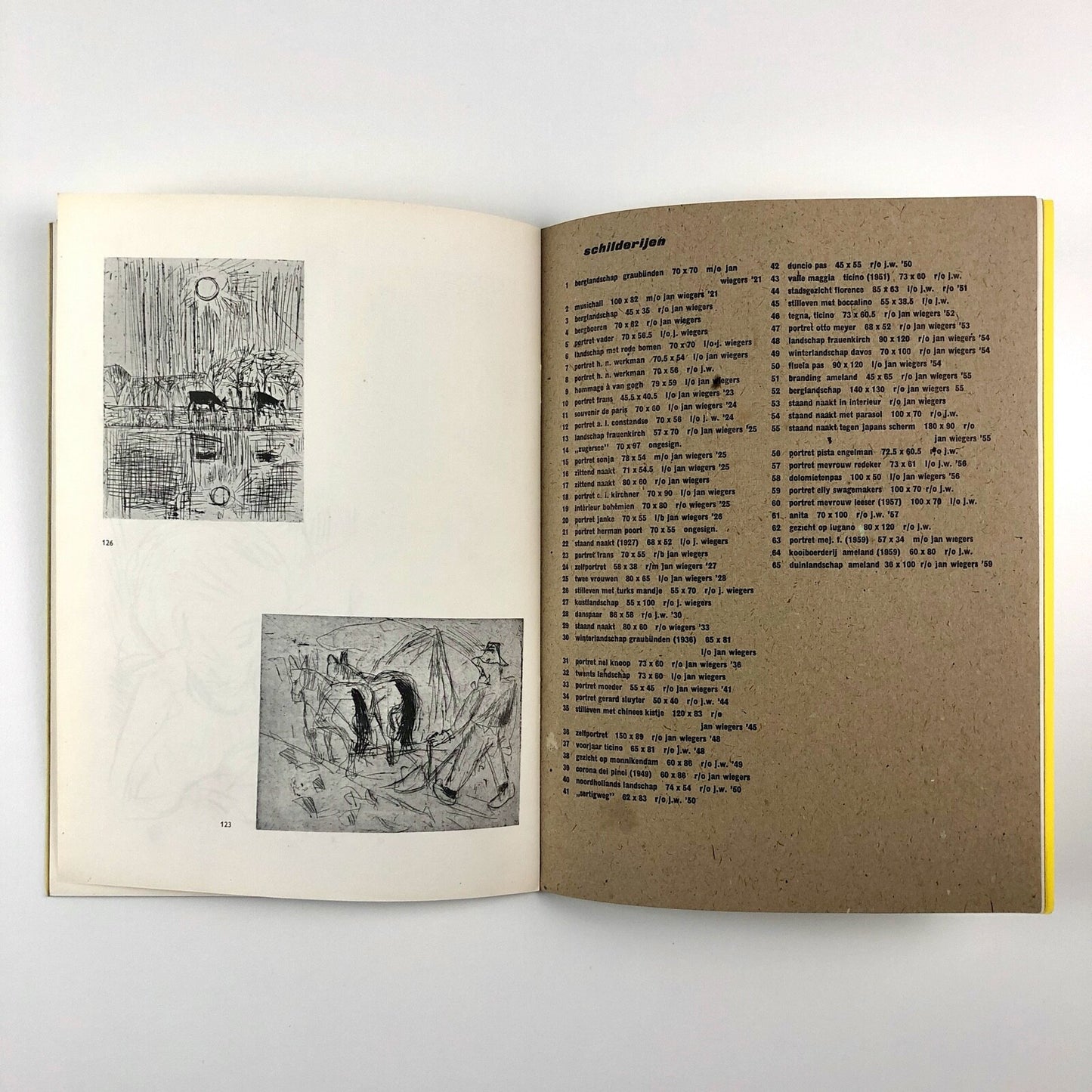 Jan Wiegers 1893-1959 | Stedelijk Museum exhibition catalogue, 1961