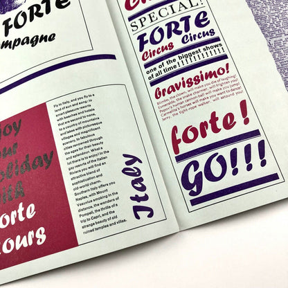 Forte: a new Monotype Script Face Designed by Carl Reissberger | Type specimen