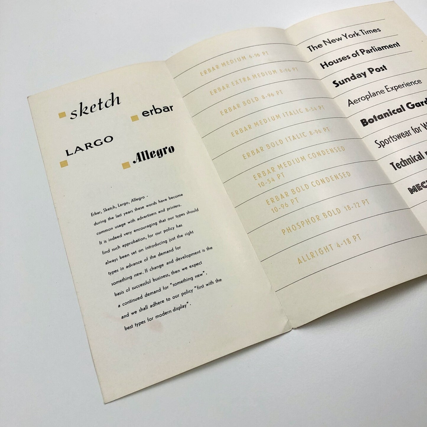 Soldans' Types specimen leaflet – Ludwig & Mayer Type Foundry | Soldans Limited