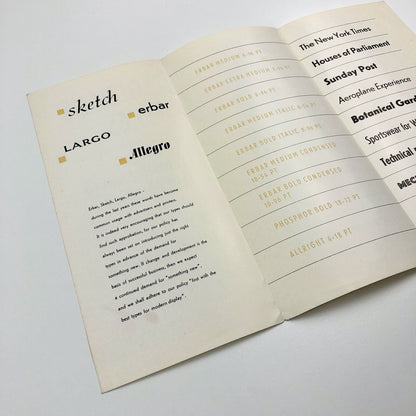 Soldans' Types specimen leaflet – Ludwig & Mayer Type Foundry | Soldans Limited