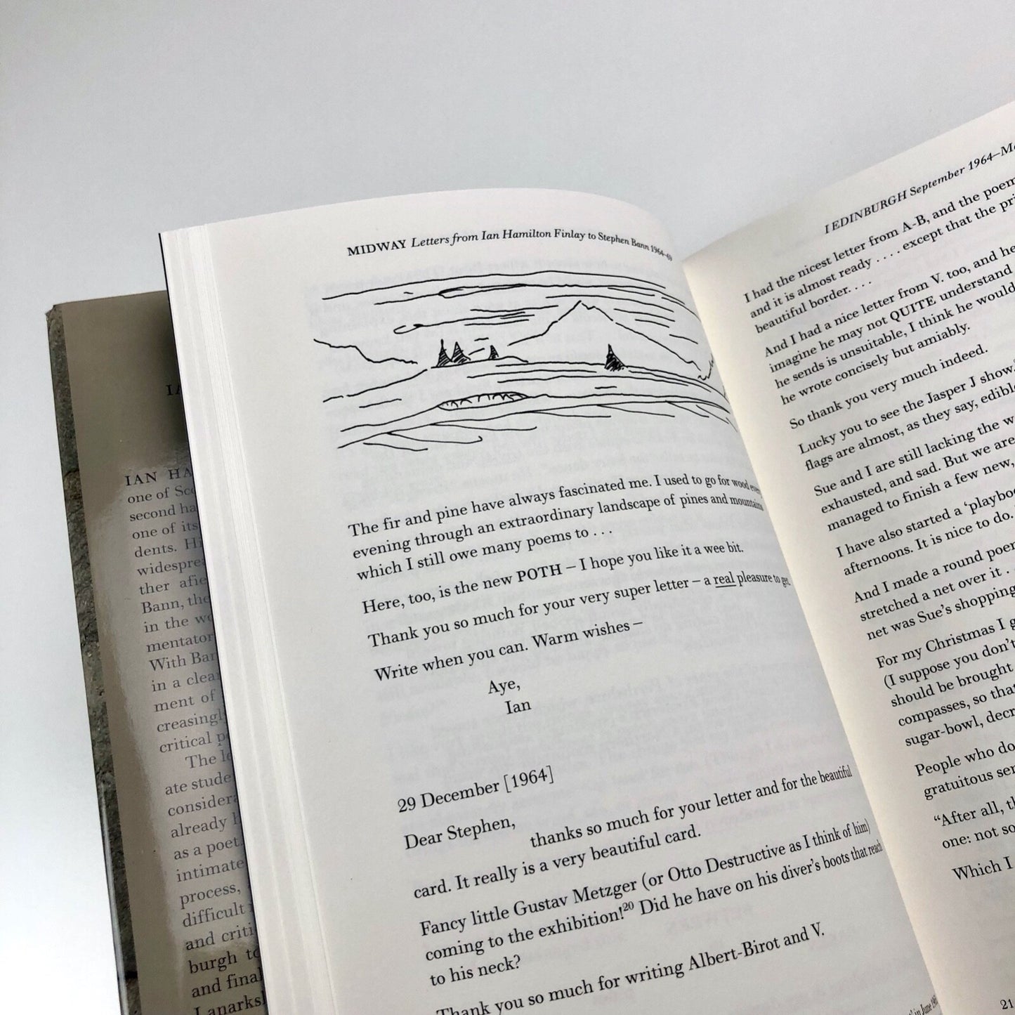 Midway. Letters from Ian Hamilton Finlay to Stephen Bann 1964-69 | Hardback | Wilmington Square Books, 2014