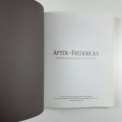 Apter-Fredericks. Important English Furniture | London 2013
