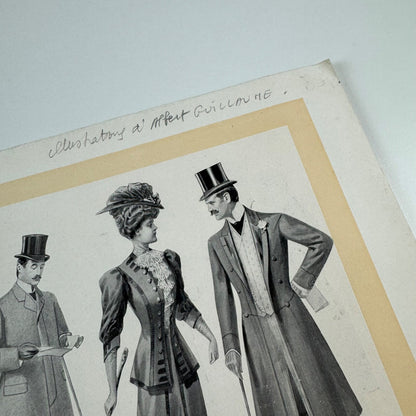 High-Life Tailor, Rue Richelieu, Paris, fashion journal 1905 Albert Guillaume