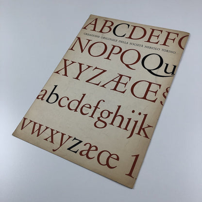 Garaldus type specimen | Societá Nebiolo, Torino | Design Aldo Novarase, possibly 1957