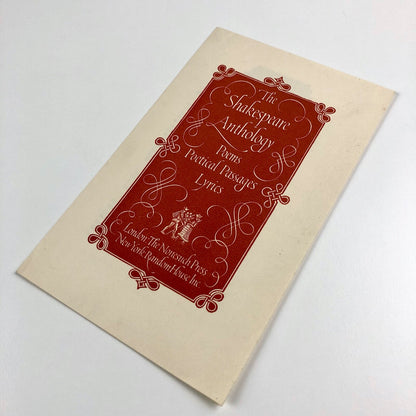 The Shakespeare Anthology leaflet/prospectus | The Nonesuch Press, undated