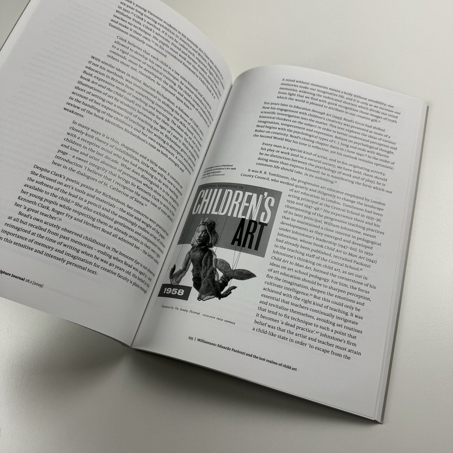 Sculpture Journal | Vol 28.2, 2019 | Liverpool University Press and The Public Monuments and Sculpture Association | Special issue: Sculpture, toys and play in the twentieth century