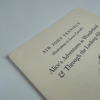 A preliminary announcement/order form for Sir John Tenniel’s illustrations to Lewis Carroll’s Alice’s Adventures in Wonderland & Through the Looking-Glass | Macmillan, 1986