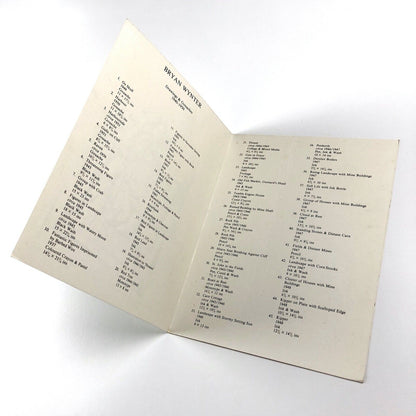 Folding card for Bryan Wynter. Drawings & Gouaches 1940-1950 | New Art Centre, 1983