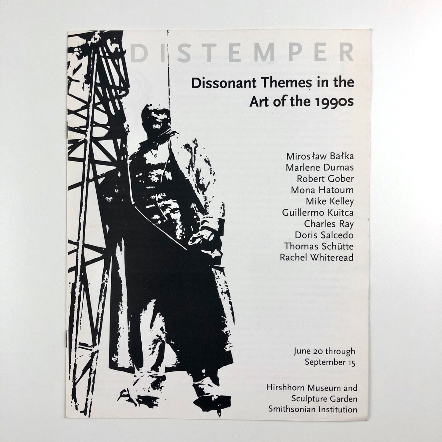 Distemper – Dissonant Themes in the Art of the 1990s | Smithsonian Institute catalogue leaflet, 1996