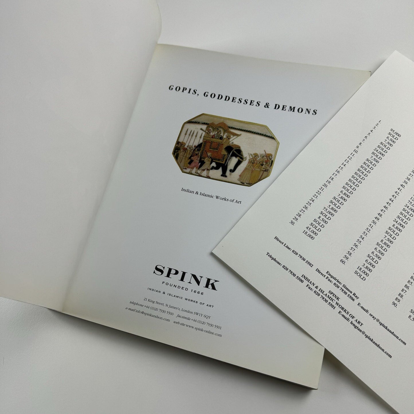 Gopis, Goddesses & demons. Indian & Islamic Works of Art | Art Spink 2000