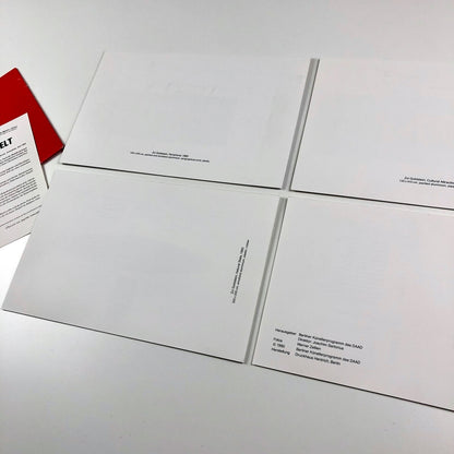Zvi Goldstein. Black hole constructions | Daadgalerie Berlin 1990 | Folder and inserts