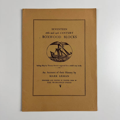 Seventeen 18th & 19th century Boxwood Blocks  An account of their history by Mark Arman | Arman Workshop Press