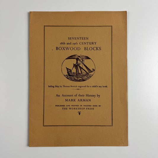 Seventeen 18th & 19th century Boxwood Blocks  An account of their history by Mark Arman | Arman Workshop Press