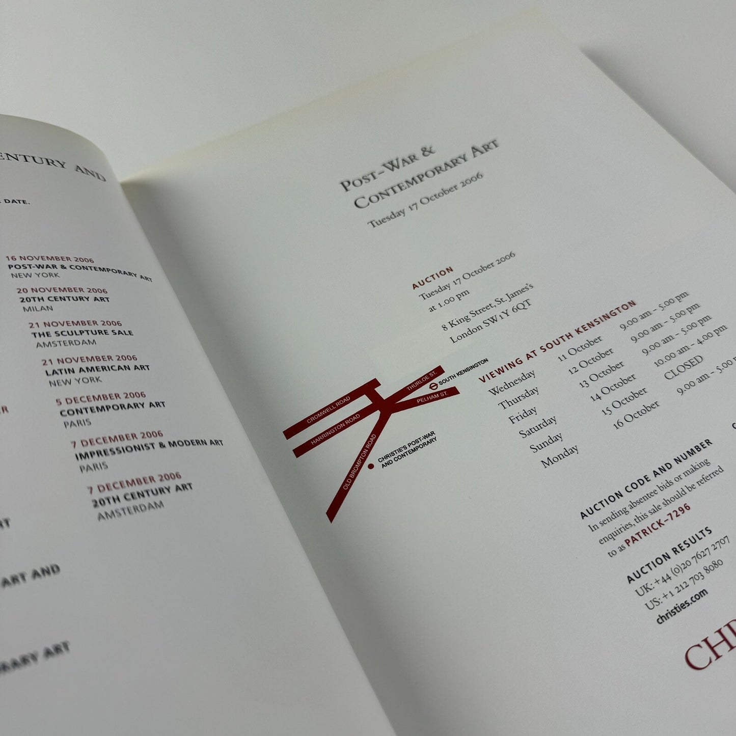 Post-war and contemporary art | Christie's London 17 October 2006 | No 7296