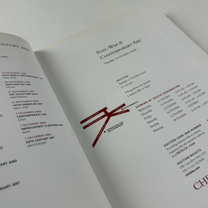 Post-war and contemporary art | Christie's London 17 October 2006 | No 7296