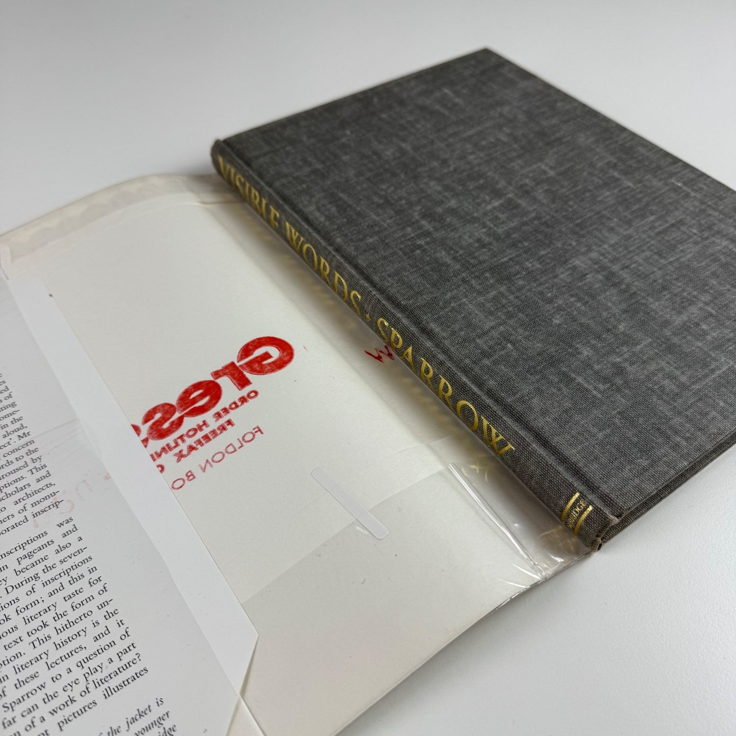Visible Words by John Sparrow | Cambridge University Press, 1978