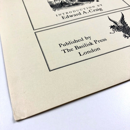 The Basilisk Press | Robinson Crusoe – prospectus leaflet 1979 and ephemera