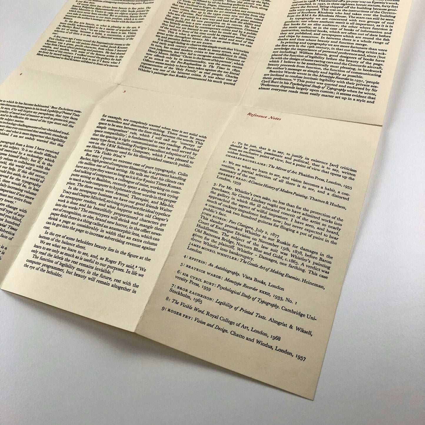 The Eye of the Beholder by Walter Partridge Wynkyne de Worde 1970 | Folded leaflet