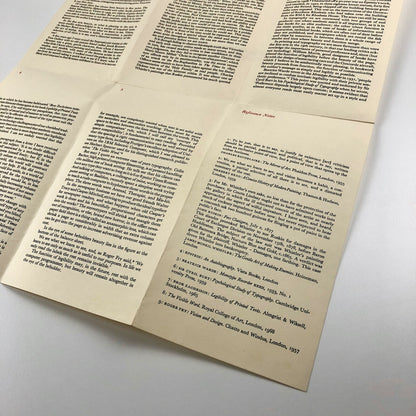 The Eye of the Beholder by Walter Partridge Wynkyne de Worde 1970 | Folded leaflet