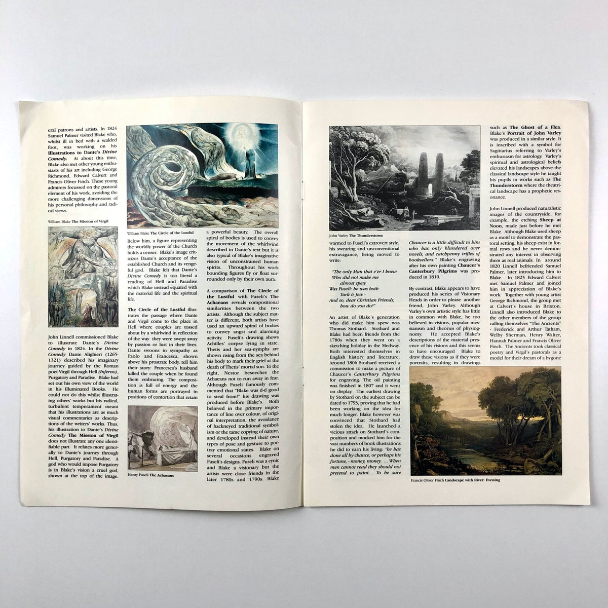 William Blake and His Circle | Birmingham Museum exhibition guide, 1998