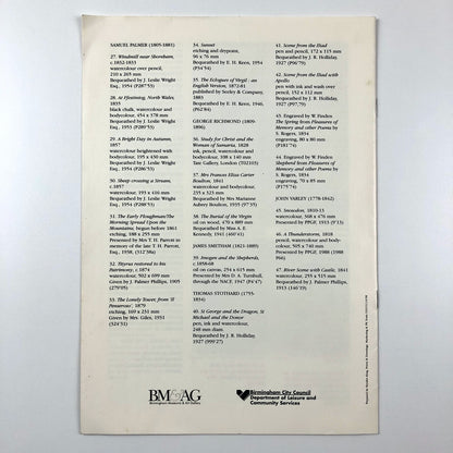 William Blake and His Circle | Birmingham Museum exhibition guide, 1998