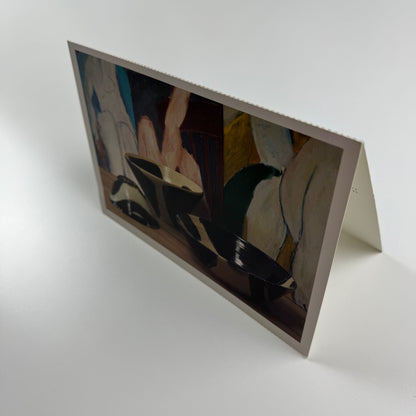 Promotional card David Garland Pottery. Crafts Council touring exhibition 1987/8