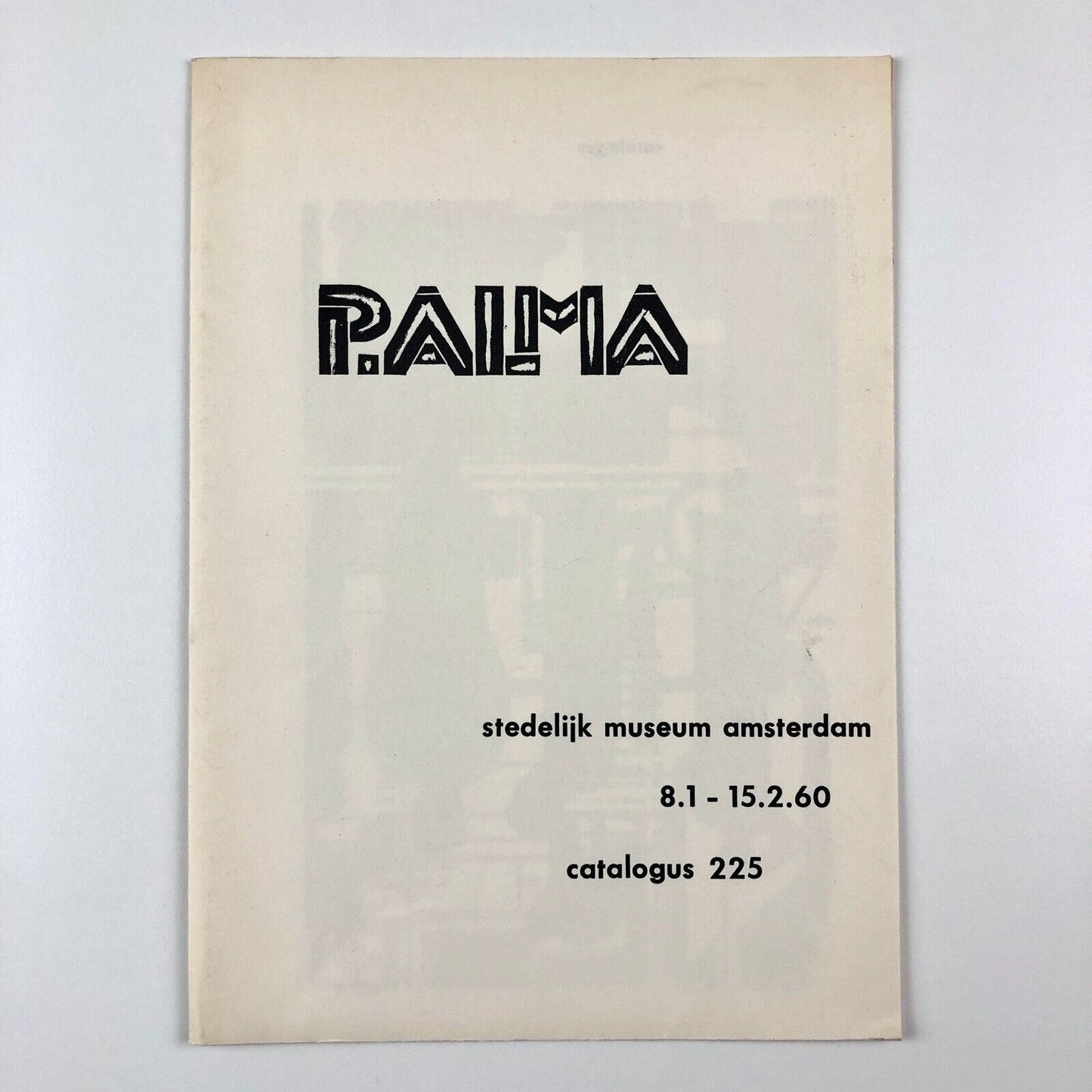 [Peter] P. Alma | Stedelijk Museum fold out guide | Design by Willem Sandberg, 1960