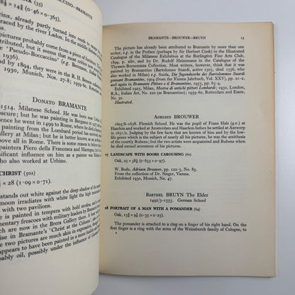 From Van Eyck to Tiepolo Pictures from Thyssen-Bornemisza Collection National Gallery 1961 Text