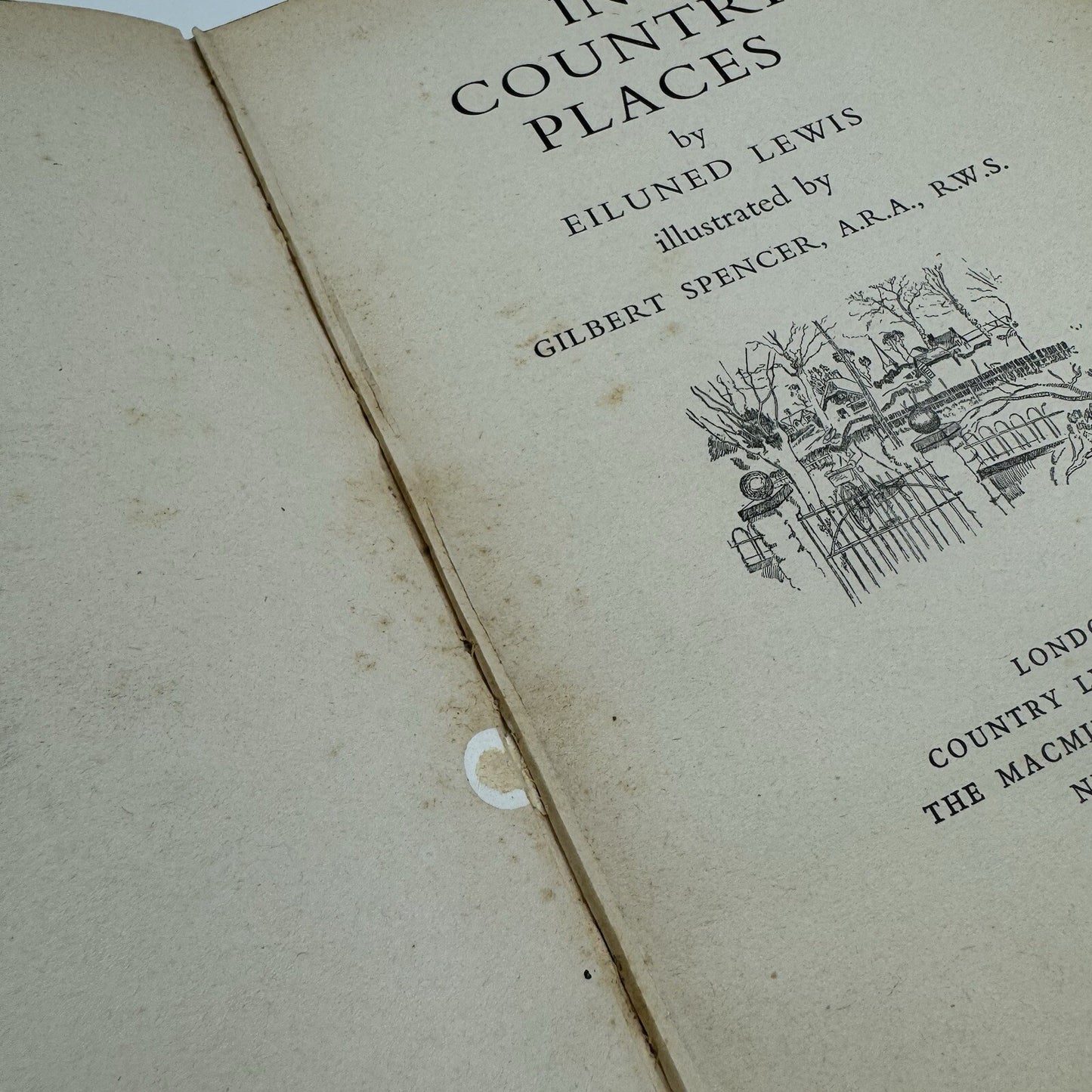 In Country Places by Eiluned Lewis – illustrated by Gilbert Spencer | Country Life, 1951