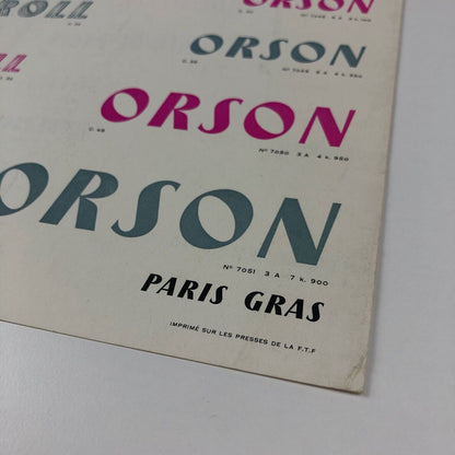 Type specimen leaflet Fonderie Typographique Français Paris & Flash Crous-Vidal