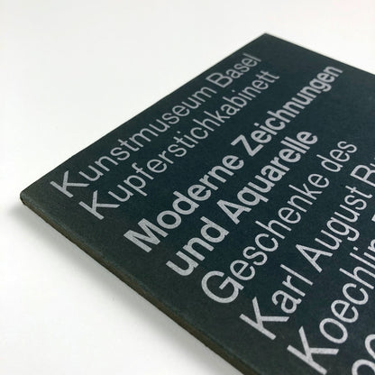 Moderne Zeichnungen und Aquarelle | Kunstmuseum Basel 1968/9