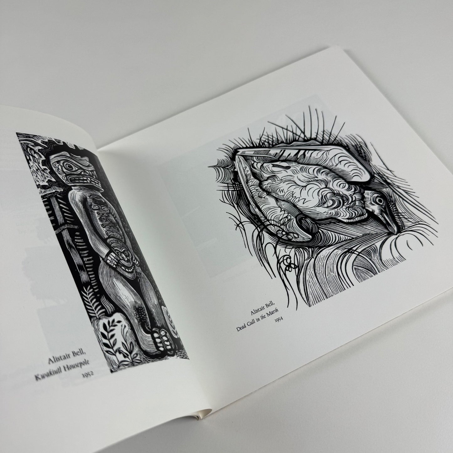 The White Line. Wood Engraving in Canada since 1945 by G. Brender à Brandis and Danuta Kamocki | The Porcupine's Quill 1990 | Includes the printed supplement Wood-Engraving - an Outline of the Method of Working