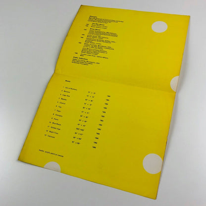 Folded sheet for Jeremy Moon Paintings 1965-66 | Rowan Gallery, London, 1966