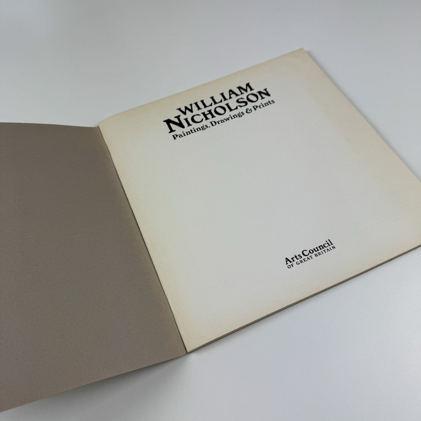 William Nicholson – Paintings, Drawings & Prints | Arts Council catalogue, 1980/81
